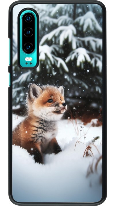 Huawei P30 Case Hülle - Weihnachten 2023 Fuechslein Tanne