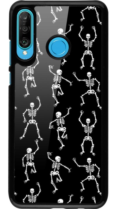 Huawei P30 Lite Case Hülle - Halloween 2024 dancing skeleton