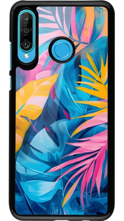 Coque Huawei P30 Lite - Palms Blue