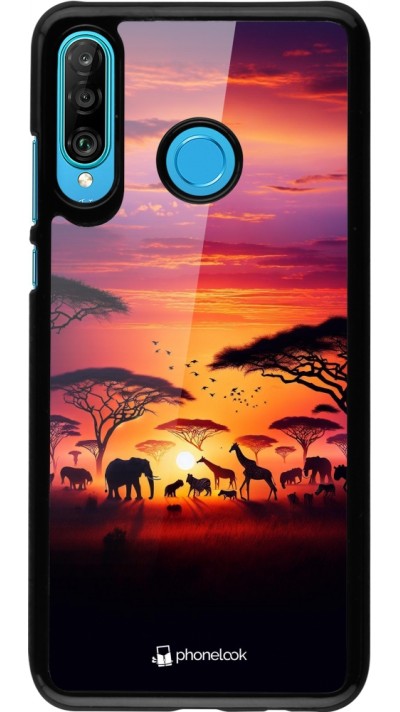 Coque Huawei P30 Lite - Safari sunset wildlife