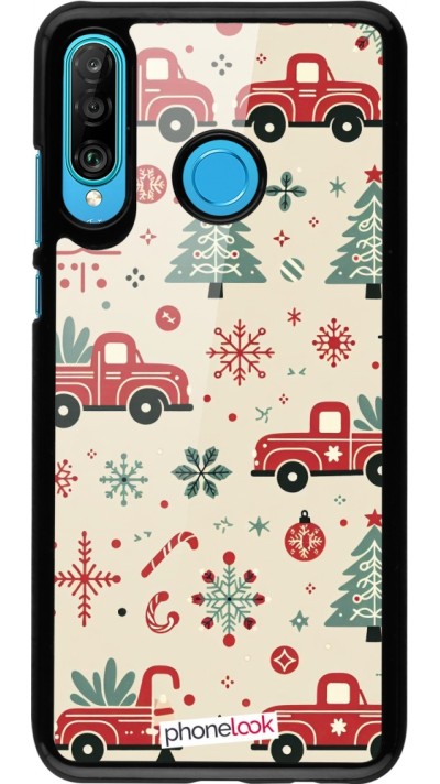 Coque Huawei P30 Lite - Noël 2024 Camion Sapin