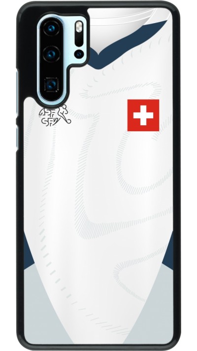 Coque Huawei P30 Pro - Maillot de football Suisse Extérieur personnalisable