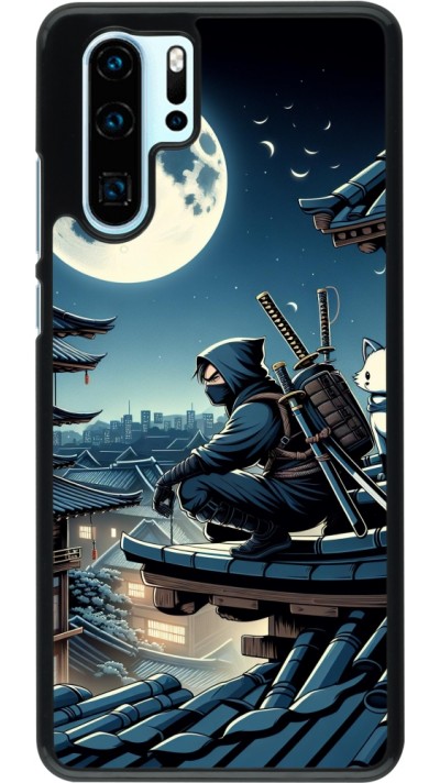 Coque Huawei P30 Pro - Ninja sous la lune