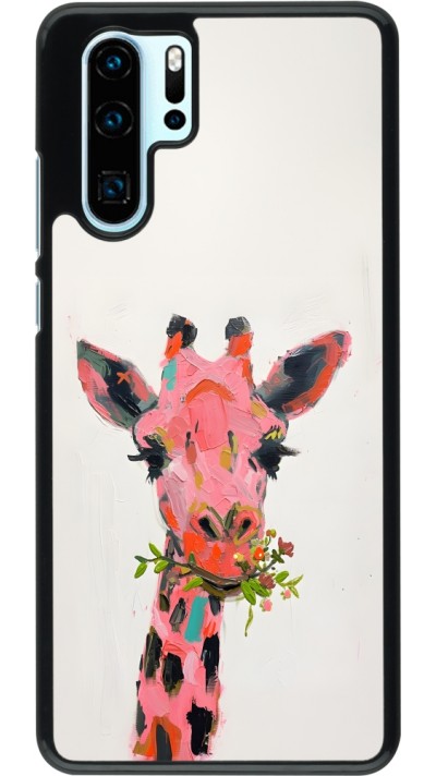 Coque Huawei P30 Pro - Pink Girafe Paint