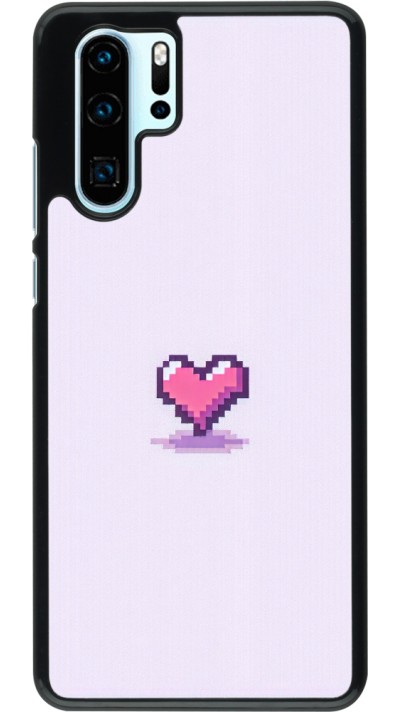 Coque Huawei P30 Pro - Pixel Coeur Violet Clair