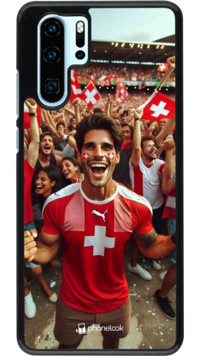 Coque Huawei P30 Pro - Supporter Suisse Euro 2024