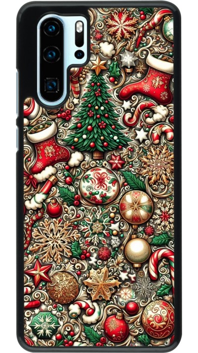 Huawei P30 Pro Case Hülle - Weihnachten 2023 Mikromuster