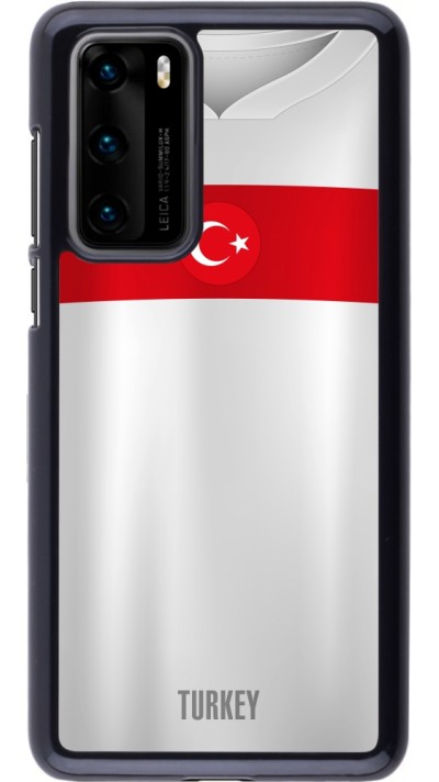 Coque Huawei P40 - Maillot de football Turquie personnalisable