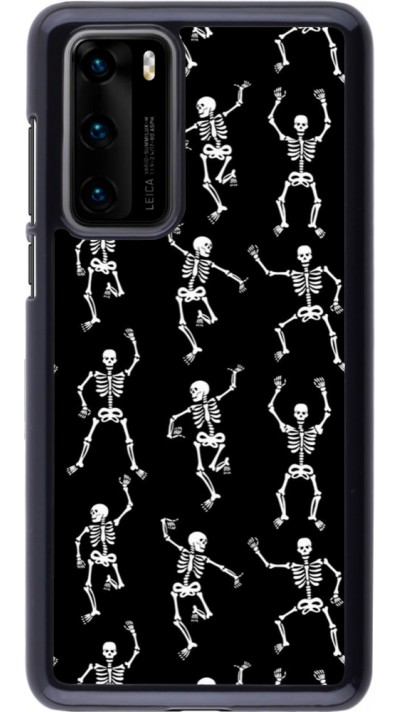 Huawei P40 Case Hülle - Halloween 2024 dancing skeleton