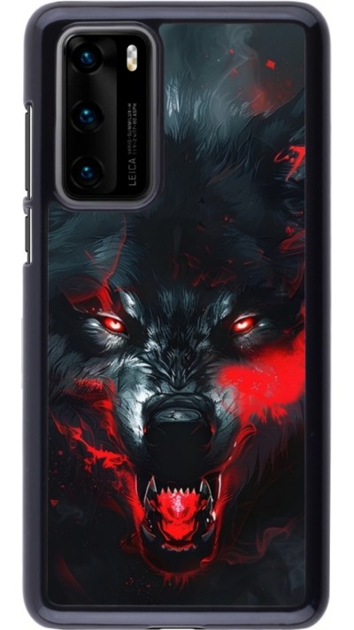 Huawei P40 Case Hülle - Halloween 2024 mad werewolf