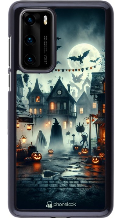 Huawei P40 Case Hülle - Halloween Spukstadt