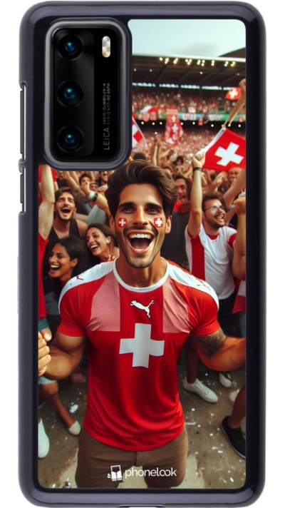Coque Huawei P40 - Supporter Suisse Euro 2024