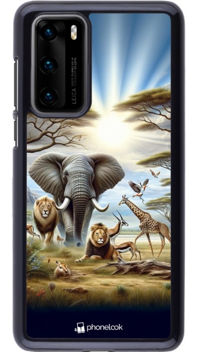 Coque Huawei P40 - Vie sauvage africaine