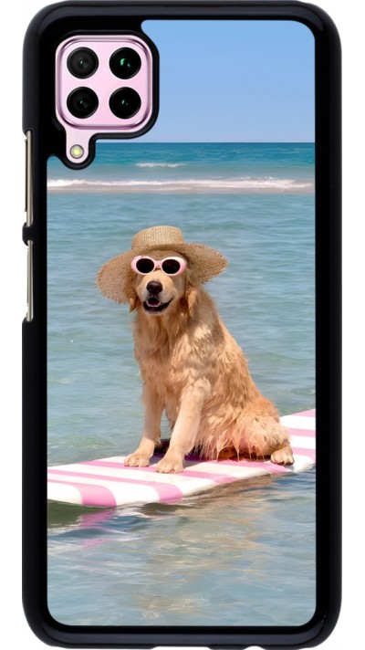 Coque Huawei P40 Lite - Summer Dog on Paddle