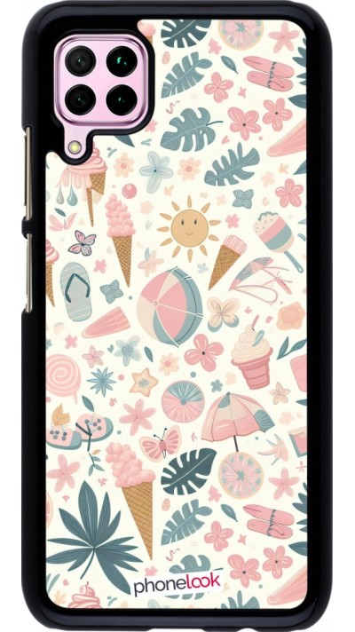 Coque Huawei P40 Lite - Summer Pink Pattern