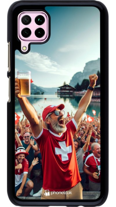 Coque Huawei P40 Lite - Victoire suisse fan zone Euro 2024
