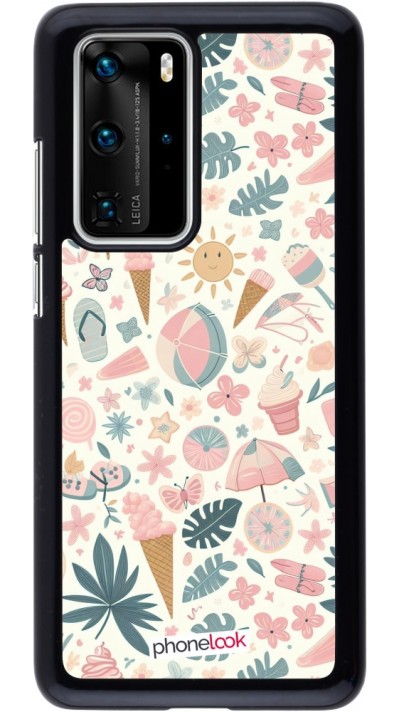 Coque Huawei P40 Pro - Summer Pink Pattern