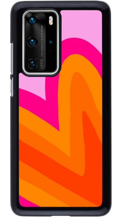 Coque Huawei P40 Pro - Valentine 2024 heart gradient