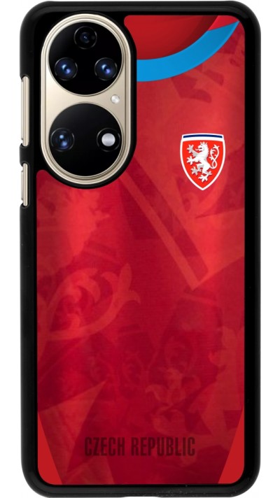 Coque Huawei P50 - Maillot de football République Tchèque personnalisable