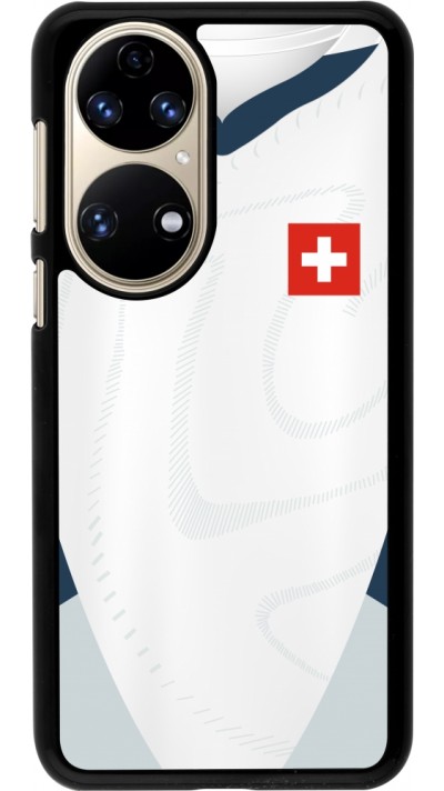 Coque Huawei P50 - Maillot de football Suisse Extérieur personnalisable