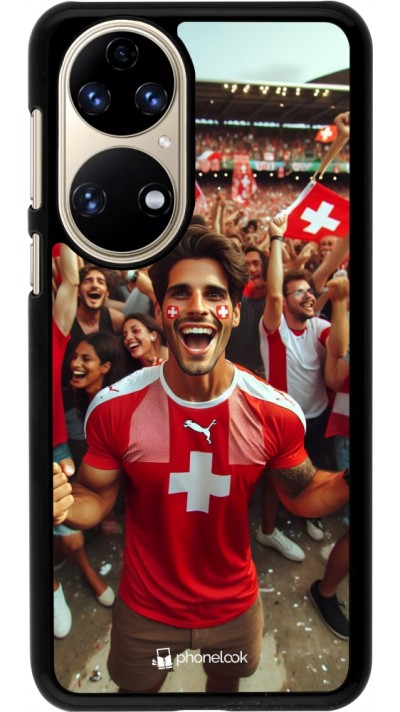 Coque Huawei P50 - Supporter Suisse Euro 2024