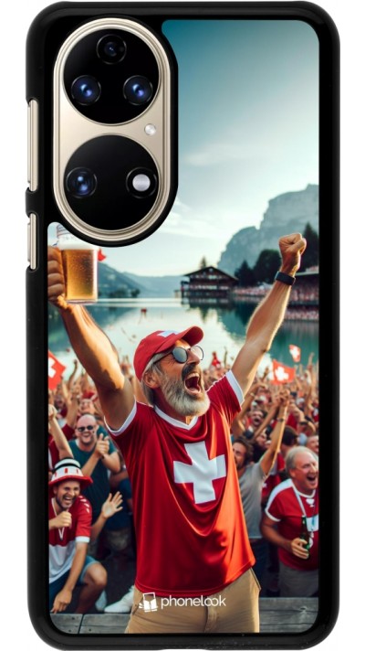 Coque Huawei P50 - Victoire suisse fan zone Euro 2024