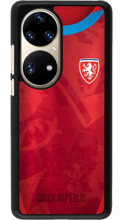 Coque Huawei P50 Pro - Maillot de football République Tchèque personnalisable