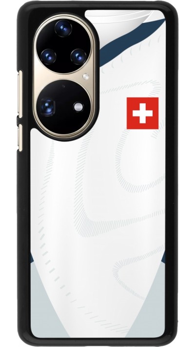 Coque Huawei P50 Pro - Maillot de football Suisse Extérieur personnalisable