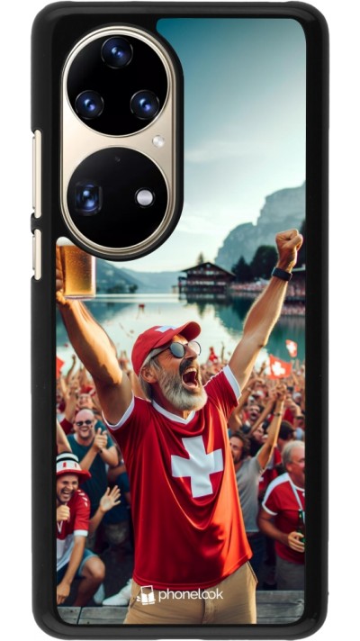 Coque Huawei P50 Pro - Victoire suisse fan zone Euro 2024