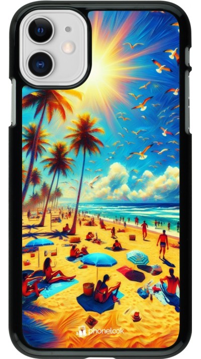 iPhone 11 Case Hülle - Sommer Paradies Farbe