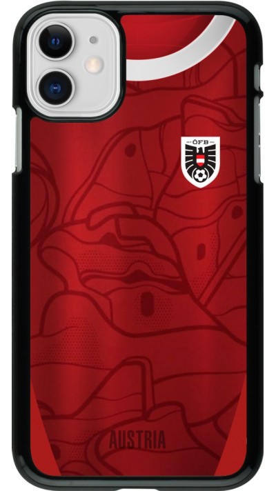 iPhone 11 Case Hülle - Austria personalisierbares Fussballtrikot