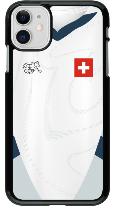 iPhone 11 Case Hülle - Schweiz Away personalisierbares Fussballtrikot