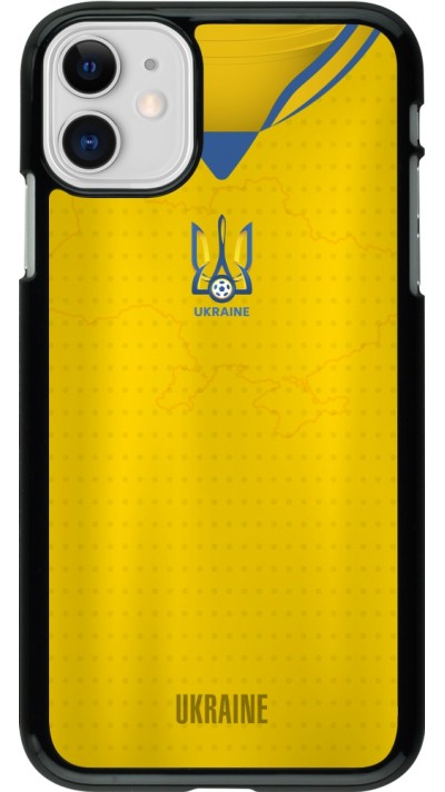 iPhone 11 Case Hülle - Fussballtrikot Ukraine