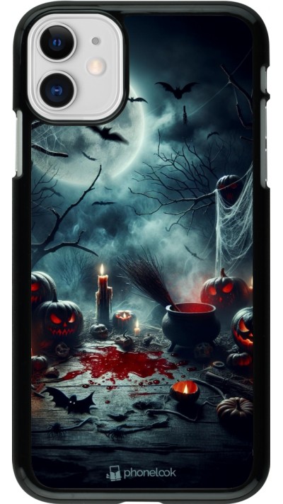 iPhone 11 Case Hülle - Halloween 2024 Dunkler Mond