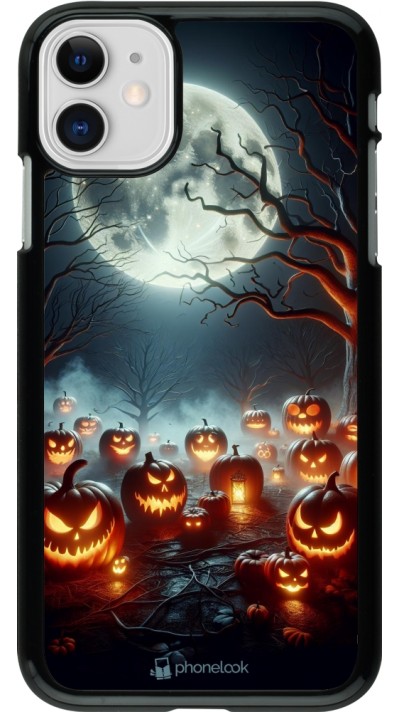 iPhone 11 Case Hülle - Halloween 2024 Viele Kuerbisse