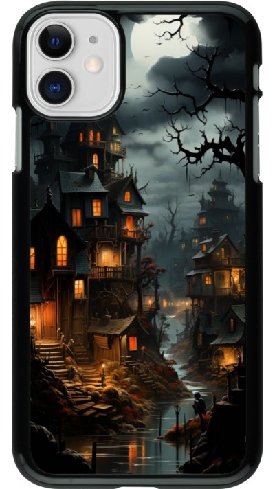 iPhone 11 Case Hülle - Halloween 2024 scary town