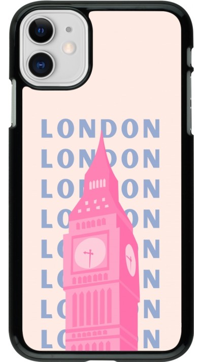 iPhone 11 Case Hülle - London Pink Print