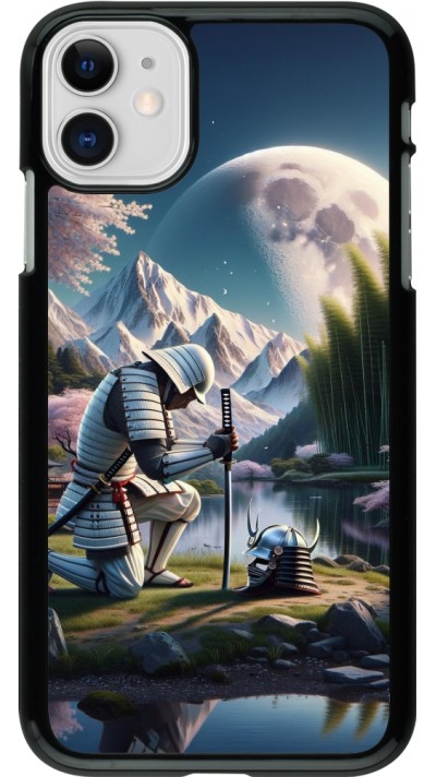 iPhone 11 Case Hülle - Samurai Katana Mond