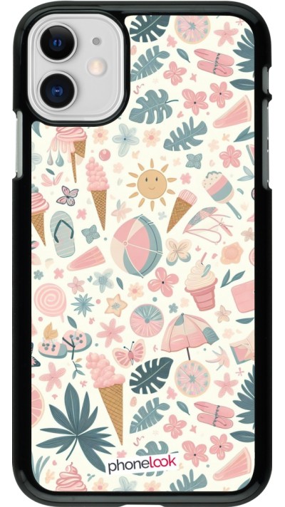 iPhone 11 Case Hülle - Sommer Pink Muster