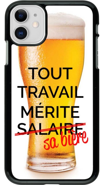 Hülle iPhone 11 - Tout travail mérite sa bière