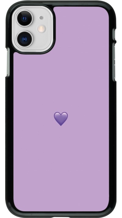 iPhone 11 Case Hülle - Valentine 2023 purpule single heart