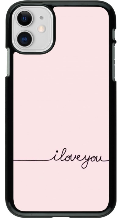 iPhone 11 Case Hülle - Valentine 2023 i love you writing