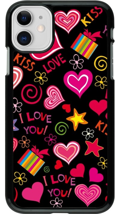 iPhone 11 Case Hülle - Valentine 2023 love symbols