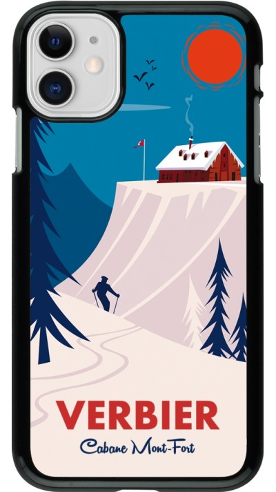 iPhone 11 Case Hülle - Verbier Cabane Mont-Fort