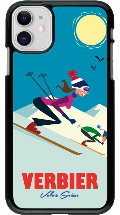 iPhone 11 Case Hülle - Verbier Ski Downhill