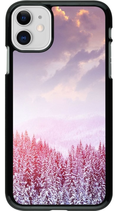 iPhone 11 Case Hülle - Winter 22 Pink Forest