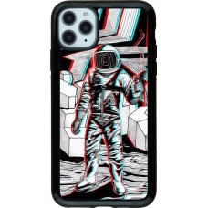 Hülle iPhone 11 Pro Max - Hybrid Armor schwarz Anaglyph Astronaut