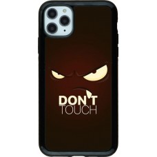 Hülle iPhone 11 Pro Max - Hybrid Armor schwarz Angry Dont Touch