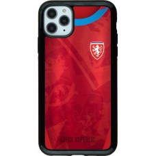 iPhone 11 Pro Max Case Hülle - Hybrid Armor schwarz Tschechische Republik personalisierbares Fussballtrikot