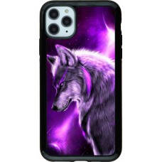 Hülle iPhone 11 Pro Max - Hybrid Armor schwarz Purple Sky Wolf